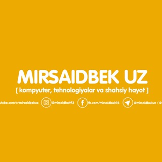 👨🏻‍💻MIRSAIDBEK UZ |PC Programs